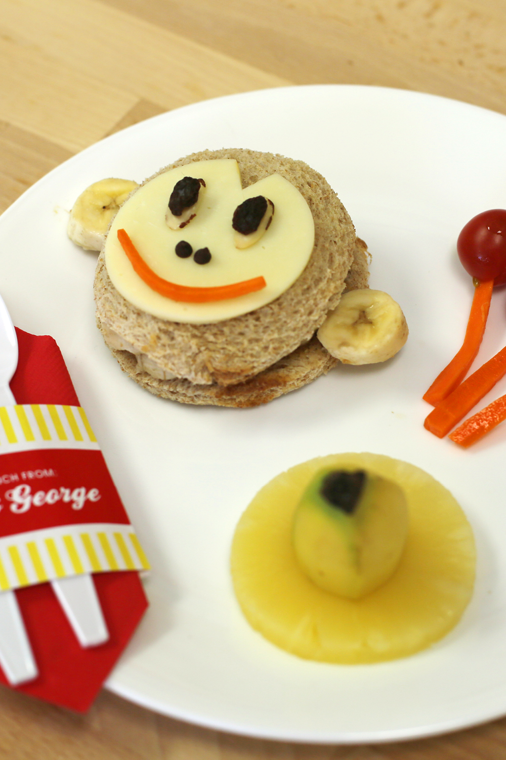 Curious George kids lunch