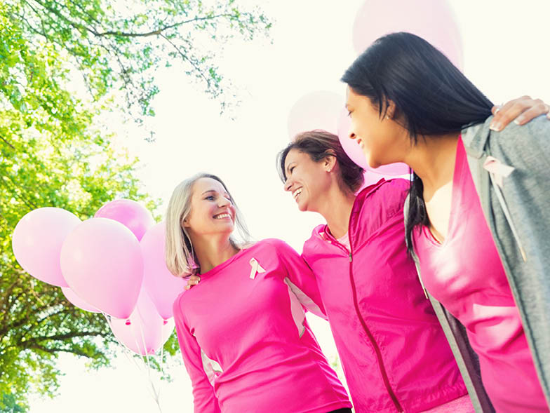 women breast cancer walk
