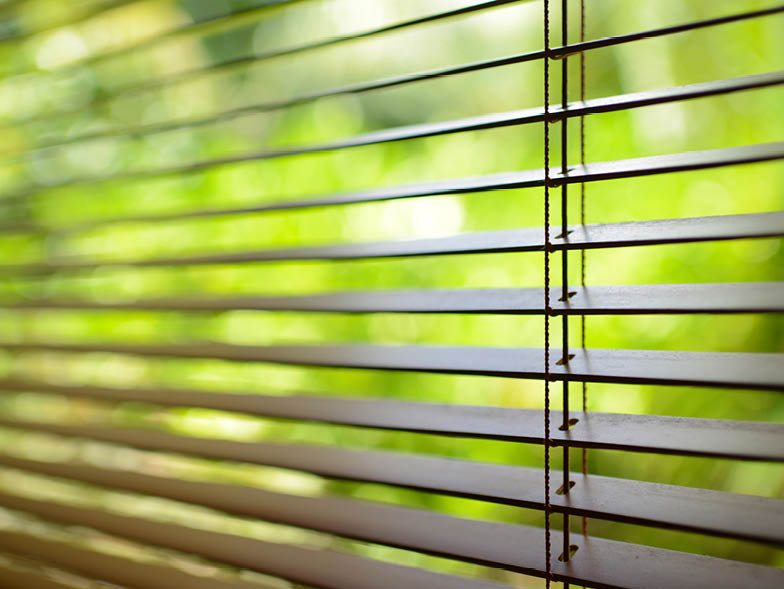blinds looking outside