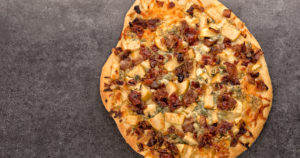 Cheesy Apple Bacon Pizza