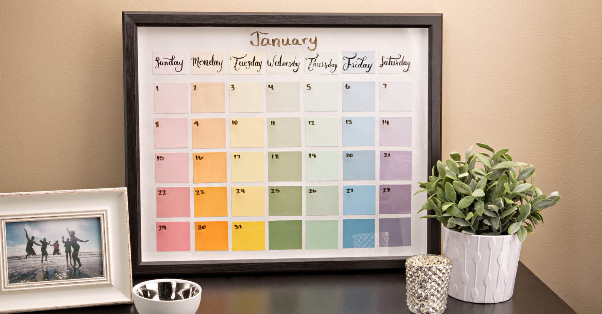 Paint Chip Calendar - American Lifestyle Magazine