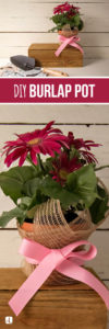 DIY Burlap Pot