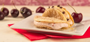 Cherry Cheesecake Dessert Taco