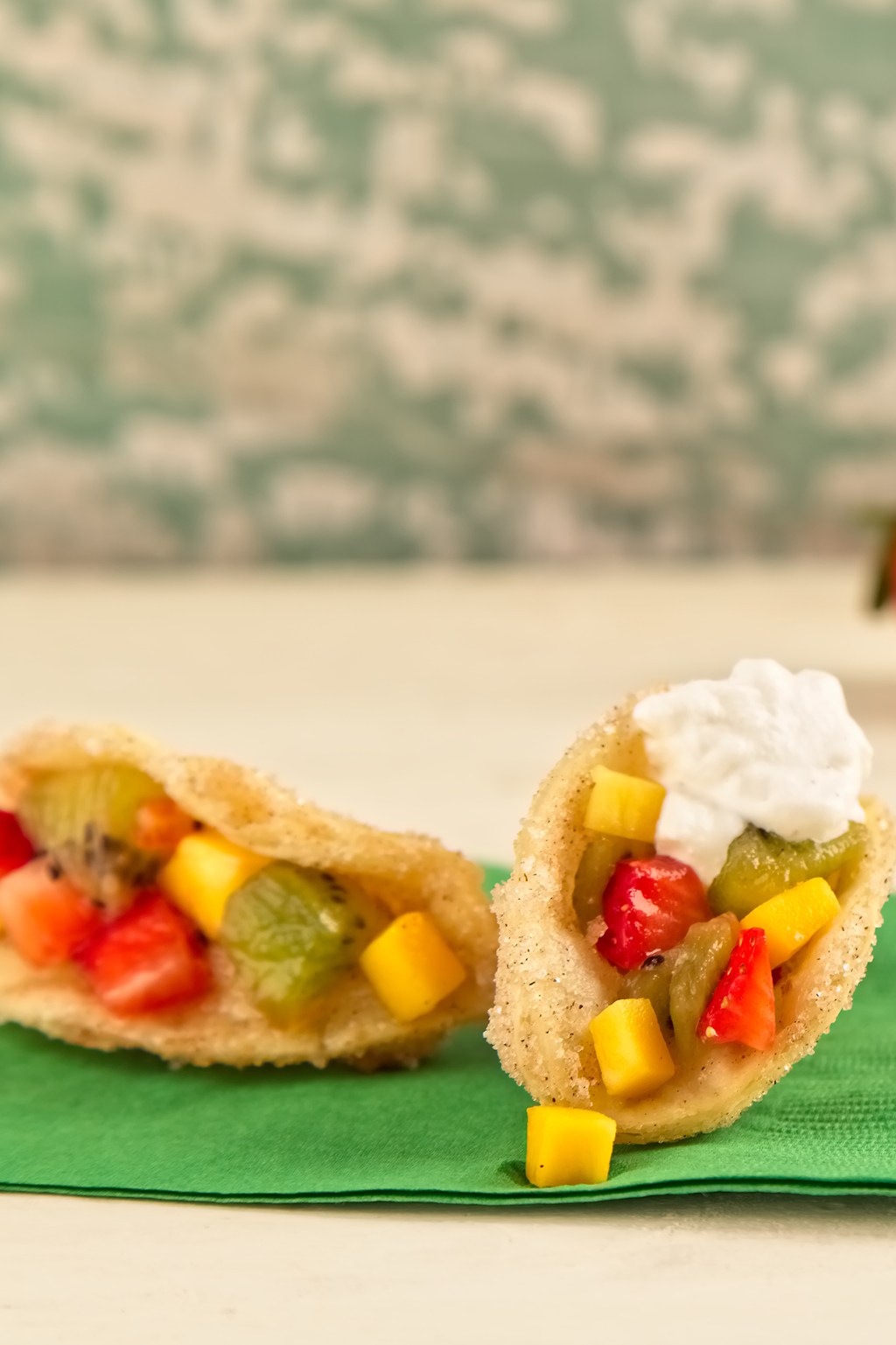 Fruit-Filled Dessert Taco