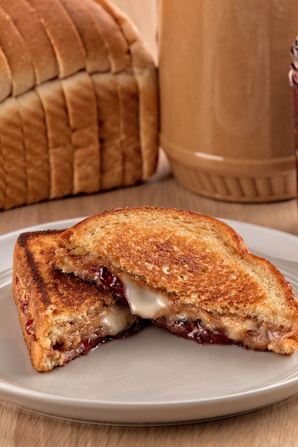 Grilled PB&J with Brie