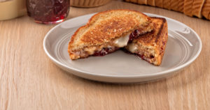 Grilled PB&J with Brie