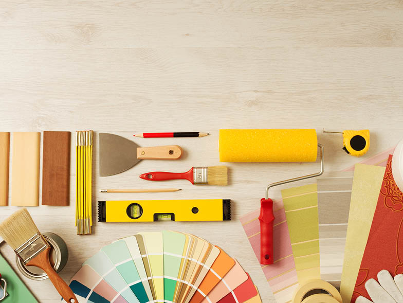 Color swatches and tools for redecorating