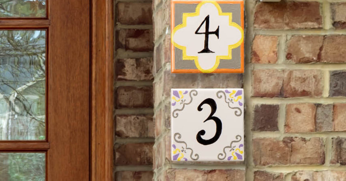 Pretty Painted House Numbers American Lifestyle Magazine