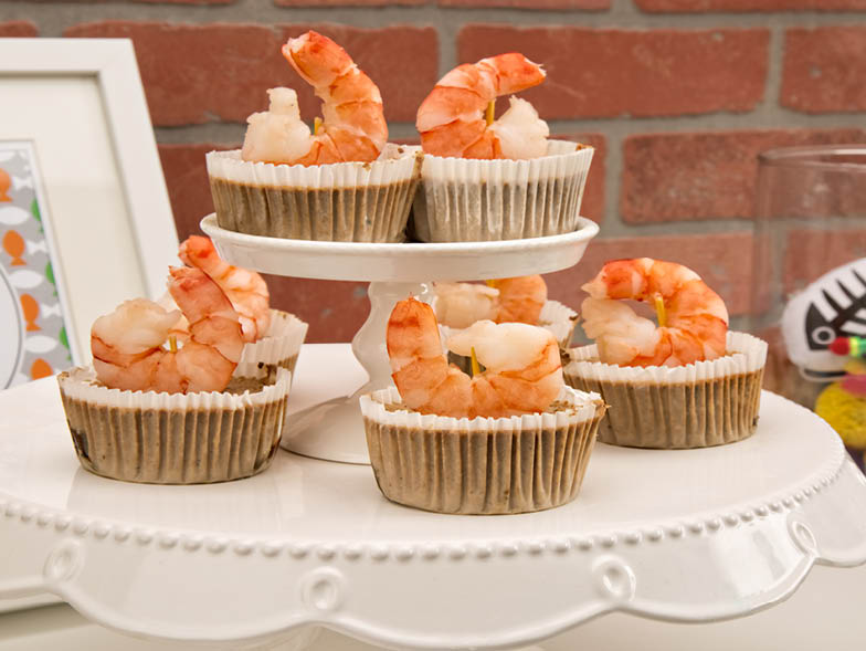 shrimp cupcakes