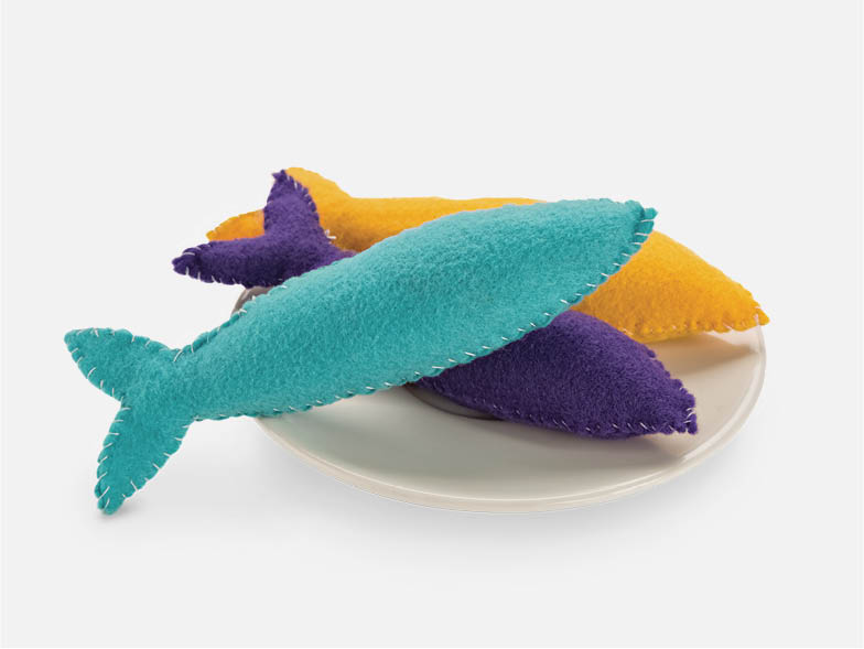 fish cat nip toy