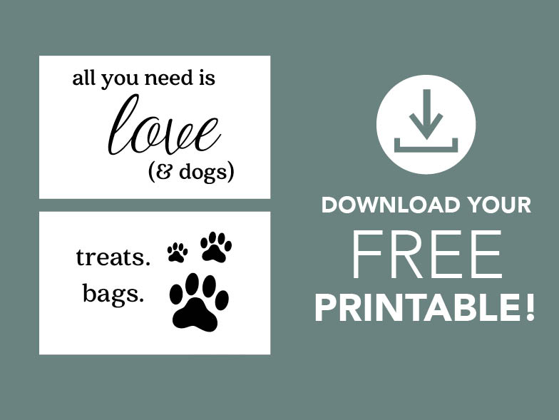 image printable for dog food
