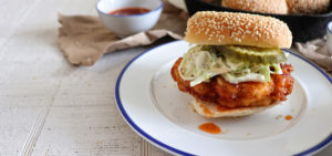 Hot honey chicken sandwich