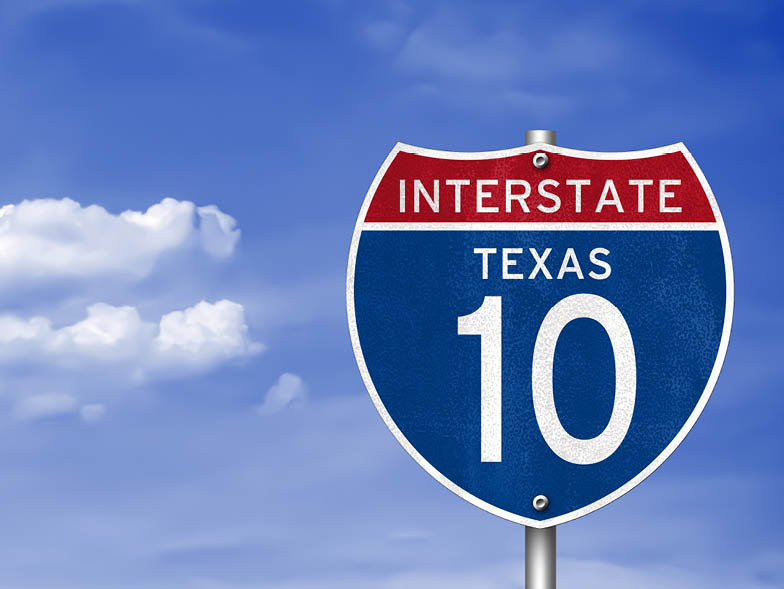 interstate texas sign