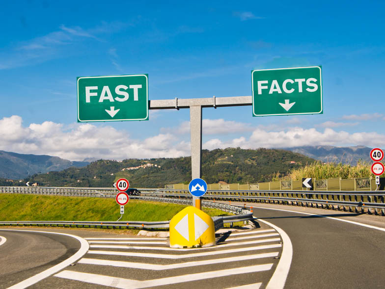 fast facts sign