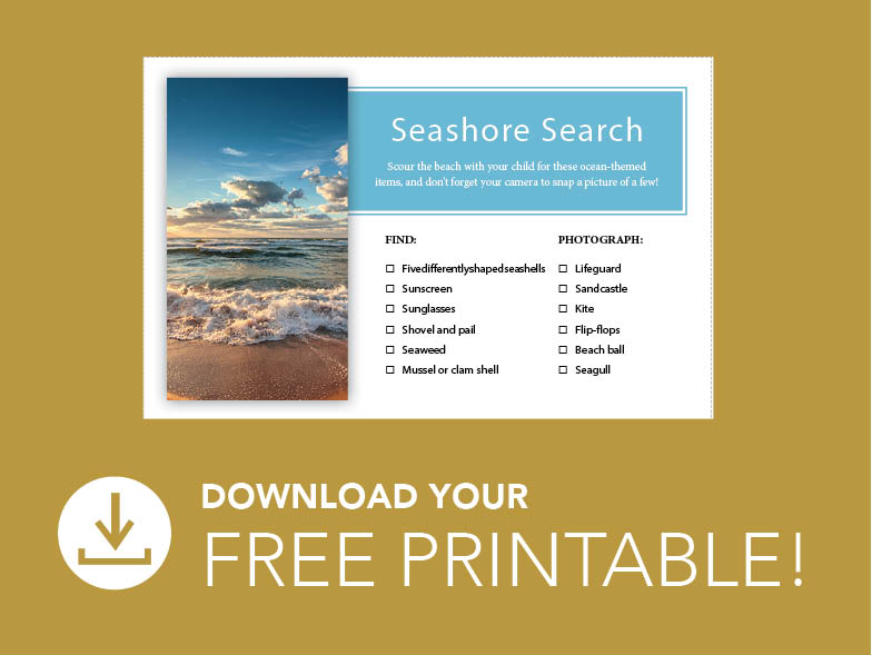 seashore search printable image