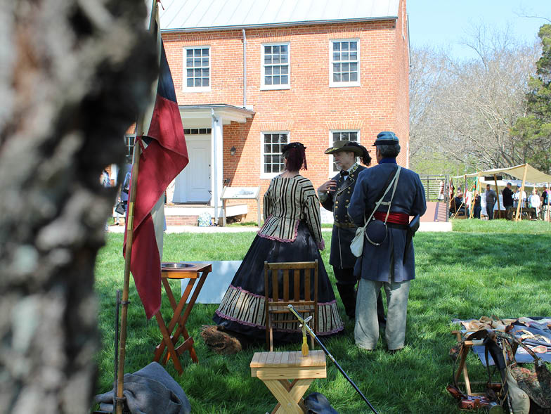 civil war reenactors at blenheim