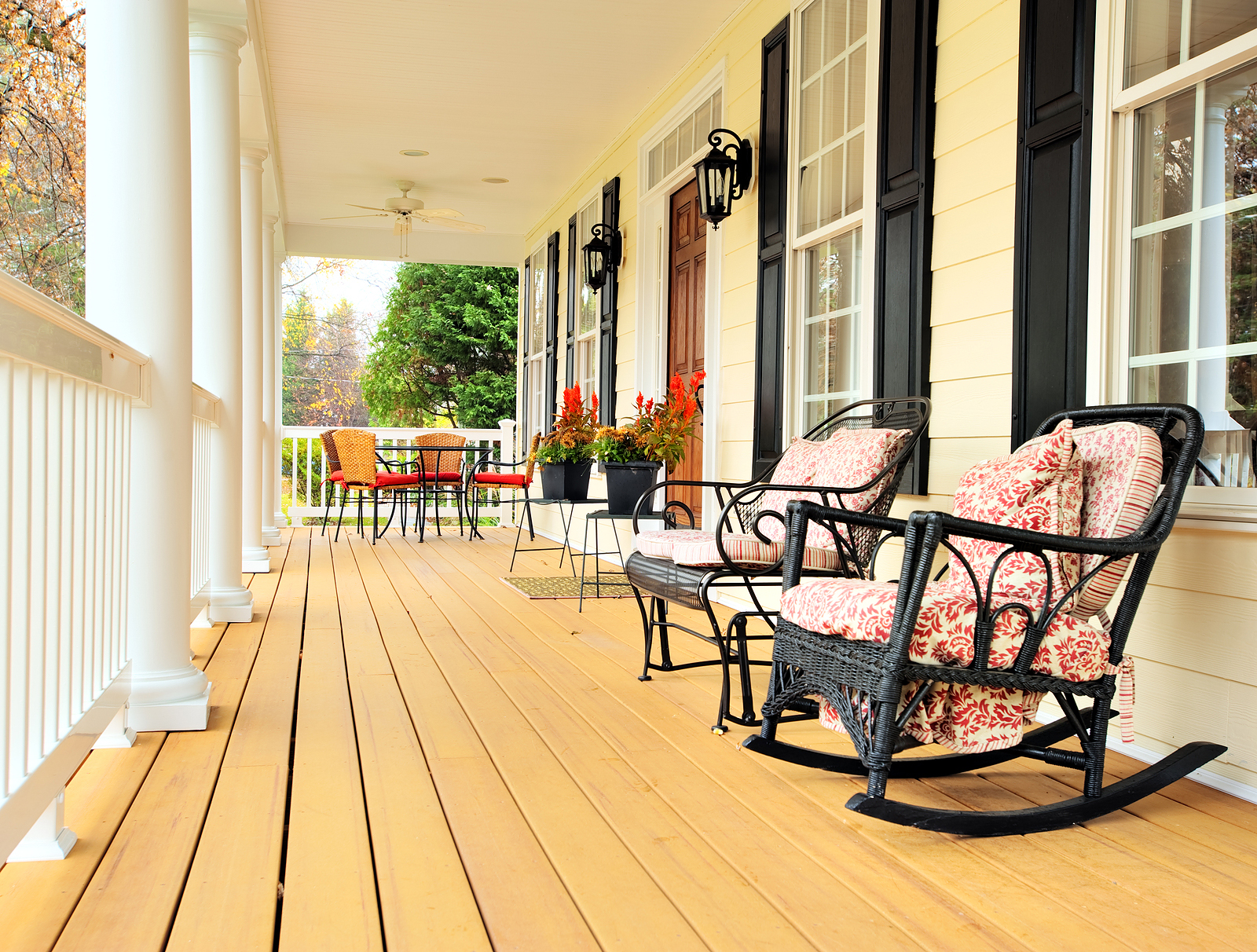 Front porch with furniture