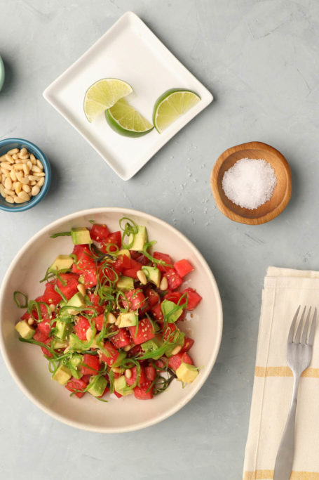 watermelon poke bowl