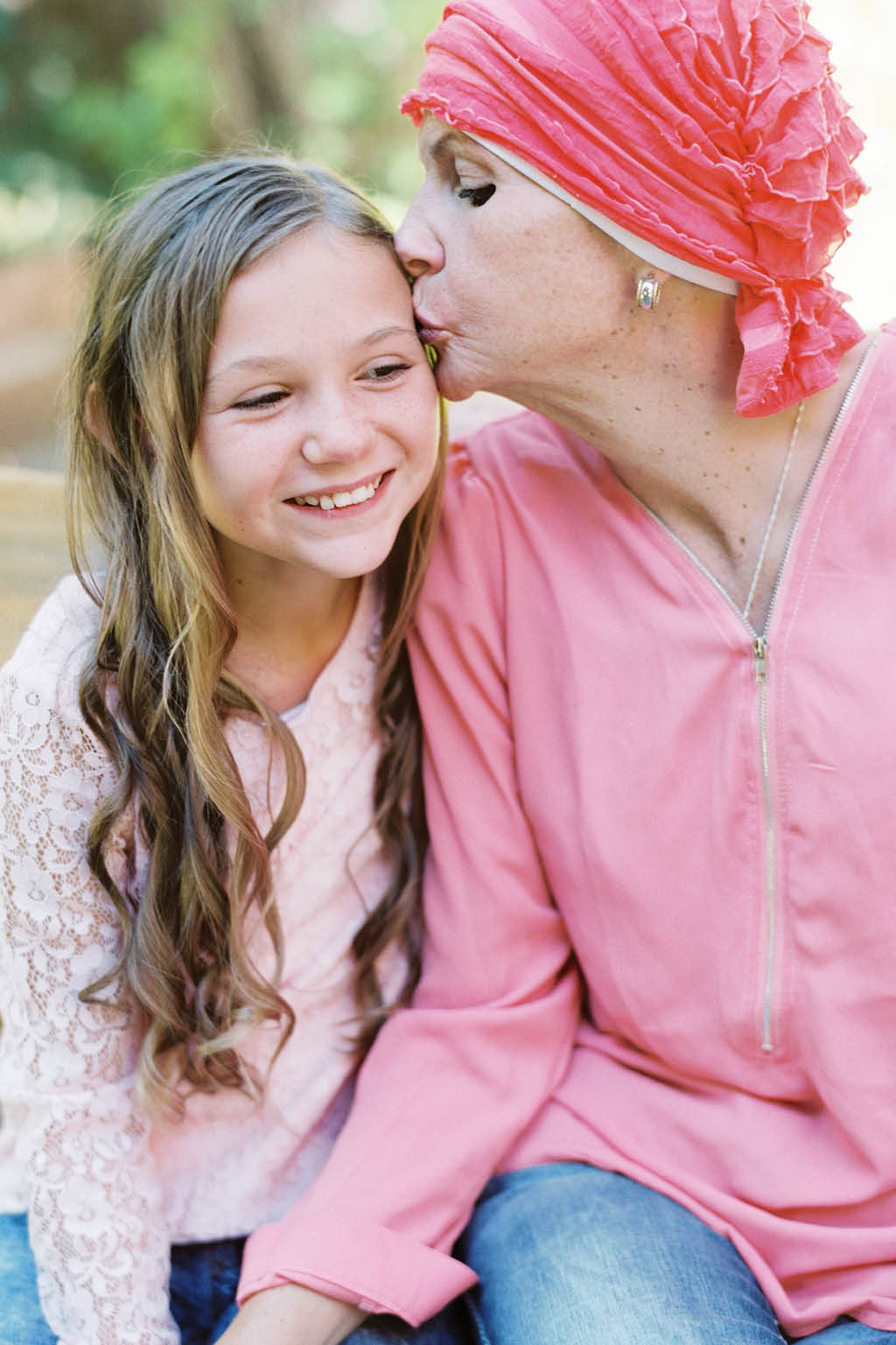 breast cancer survivor and child