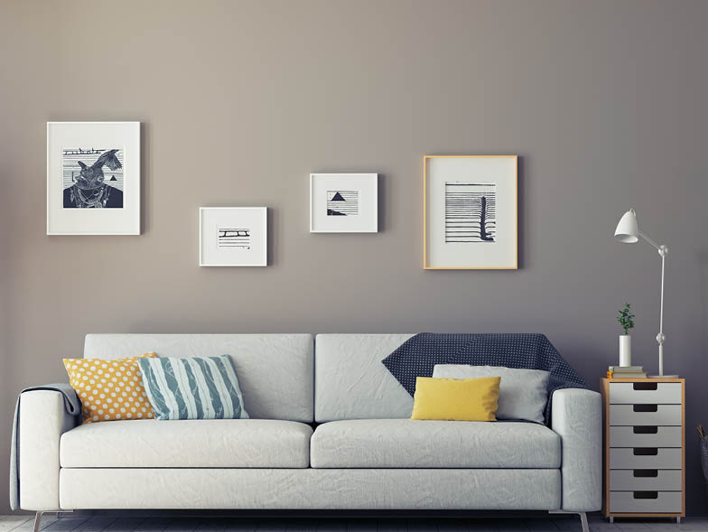 white image gallery wall