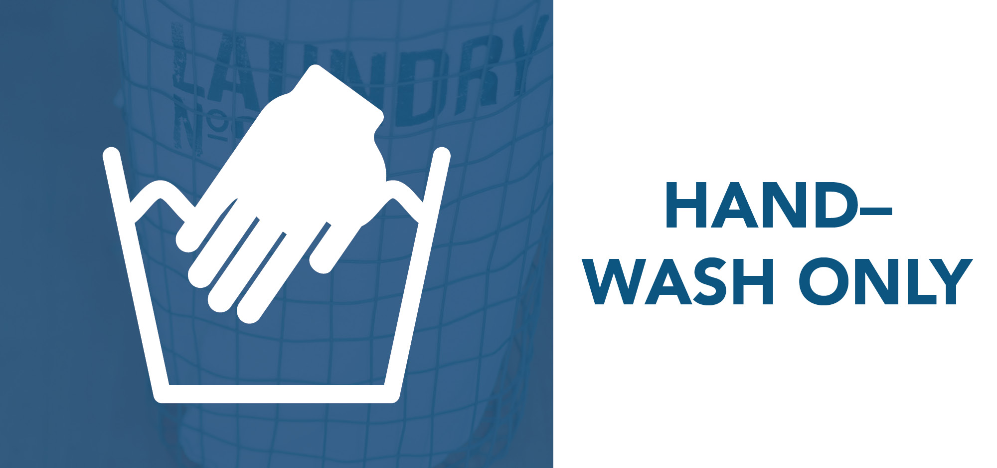 hand-wash only symbol