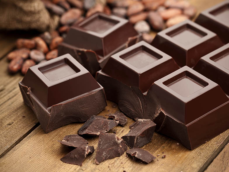 Squares of chocolate