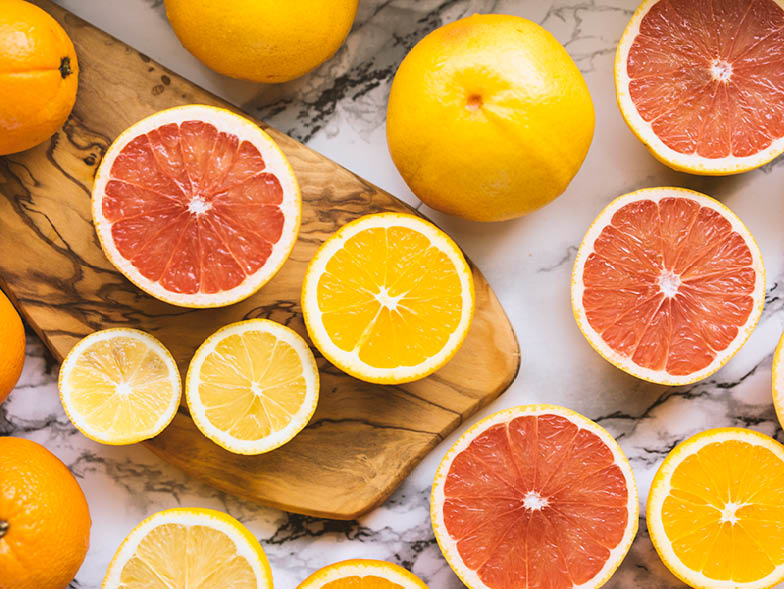 Assorted citrus fruits