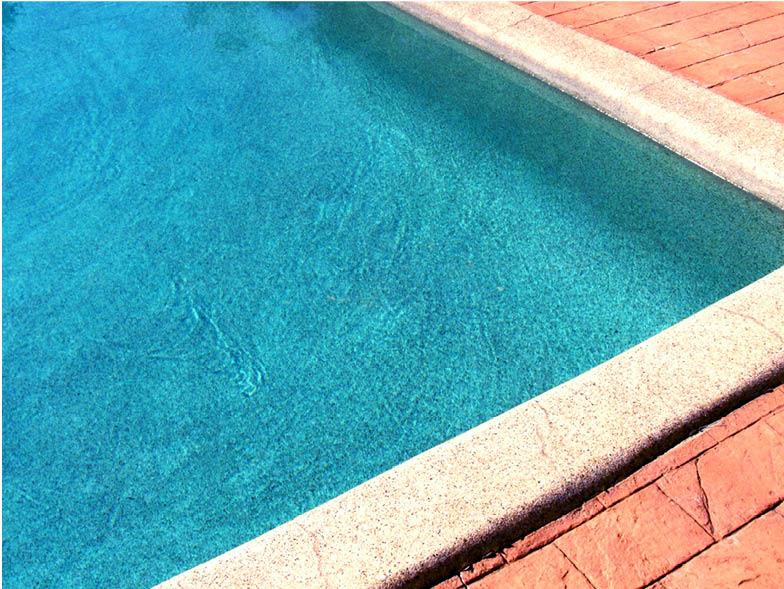 Closeup shot of pool