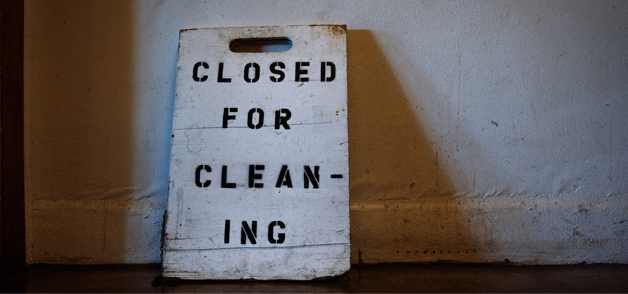 closed for cleaning sign