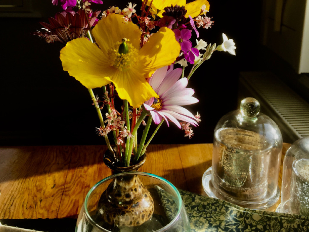 Jars and flowers