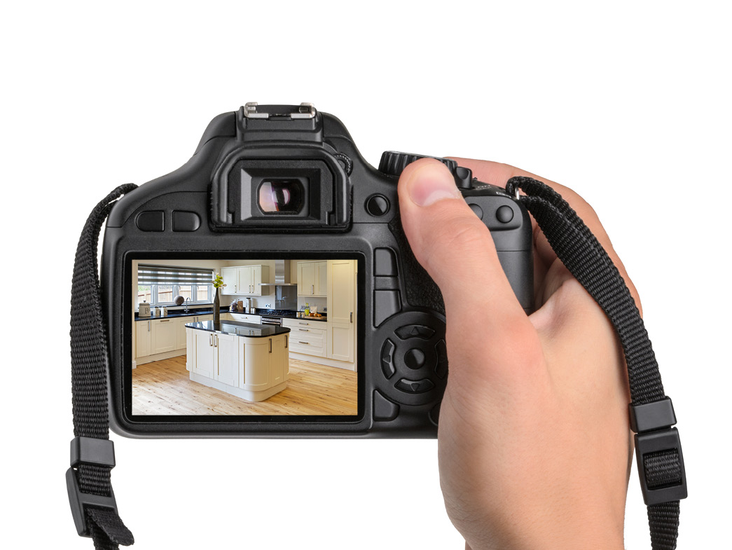 Camera with kitchen in frame