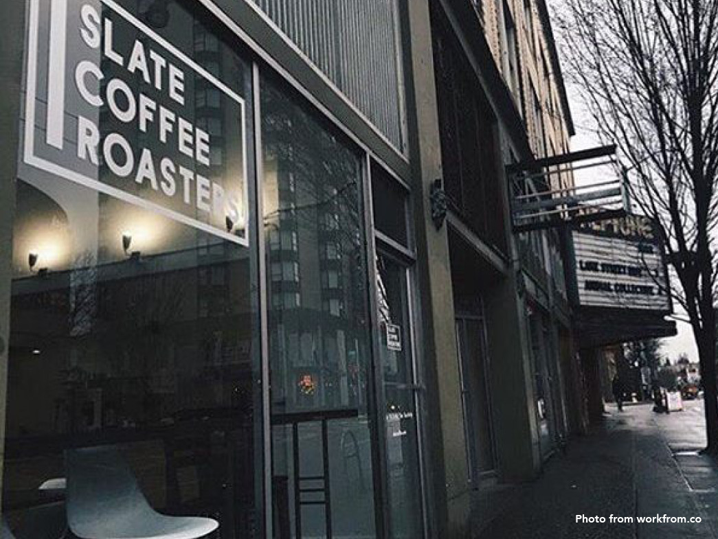 Storefront of Slate Coffee Roasters