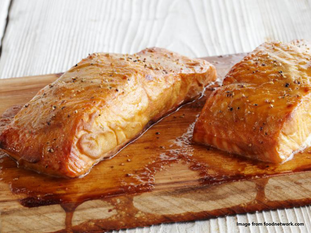Cedar plank salmon