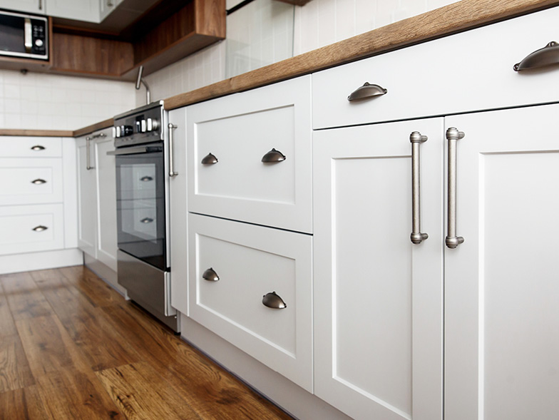 white cabinetry