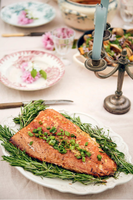 cedar plank salmon