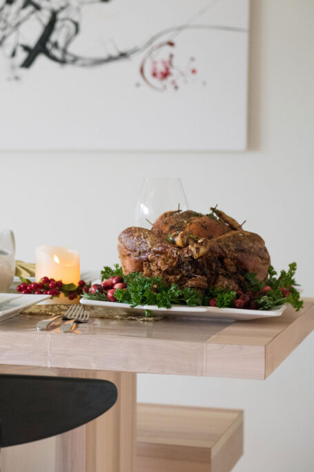 Table set for Thanksgiving