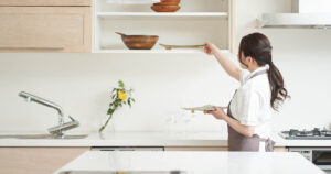 Woman cleaning