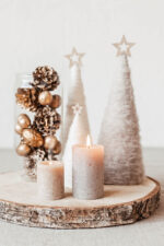 Winter tablescape