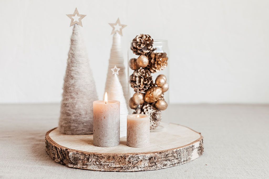 Winter tablescape