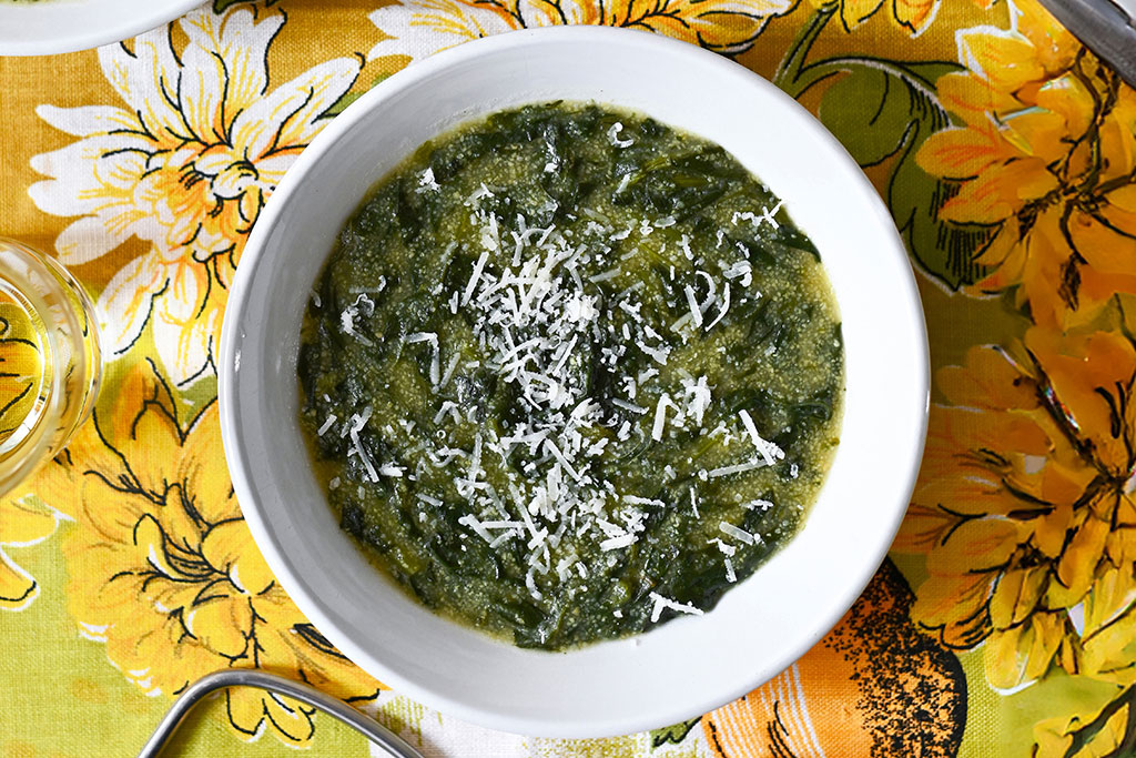 Spinach & Polenta Soup