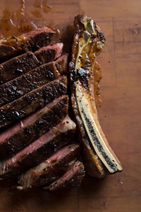 Pan-Seared Rib Eye with Black Garlic Ghee