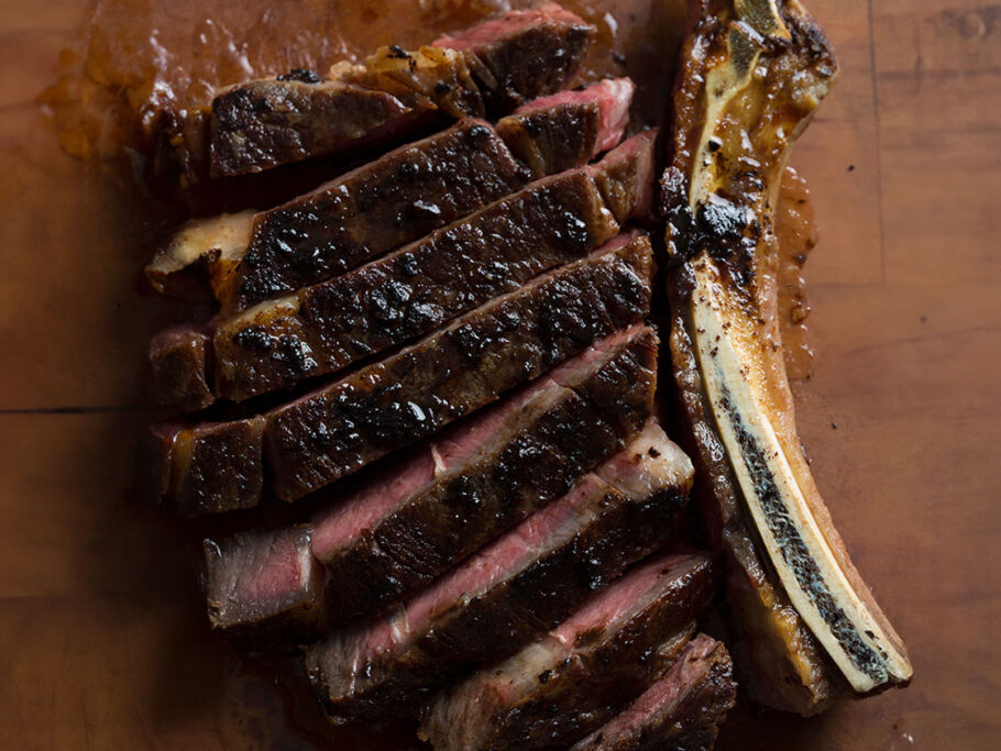 Pan-Seared Rib Eye with Black Garlic Ghee