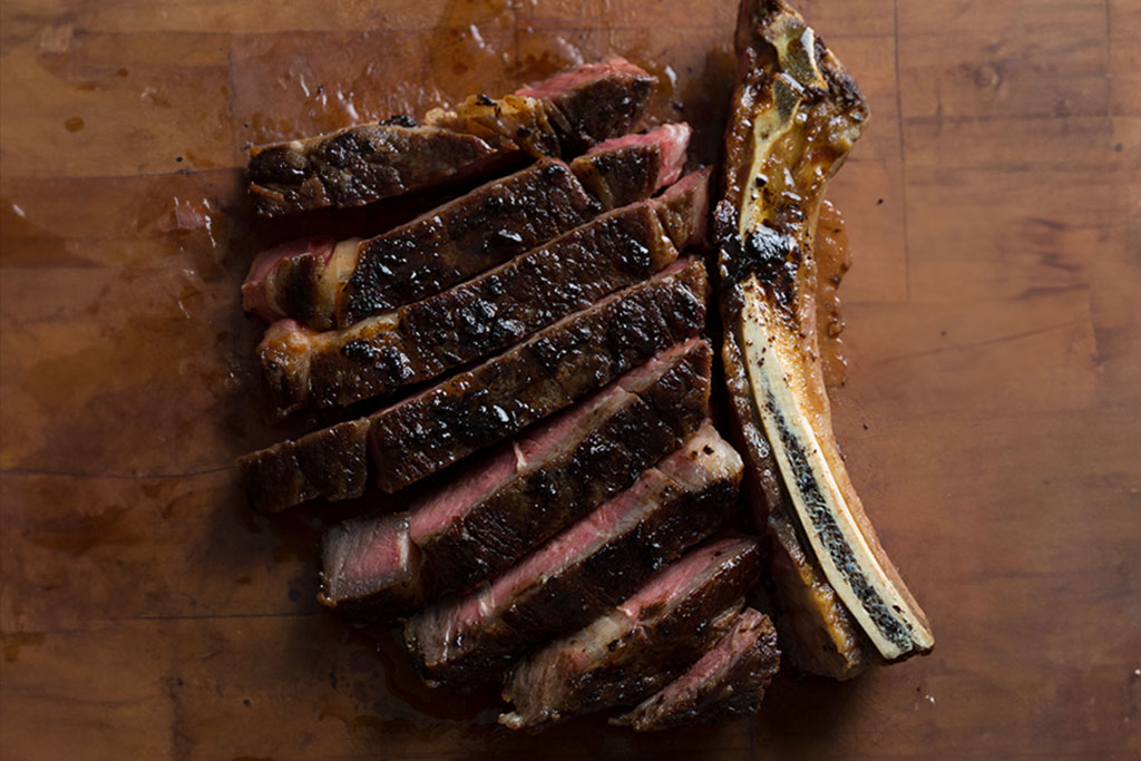 Pan-Seared Rib Eye with Black Garlic Ghee