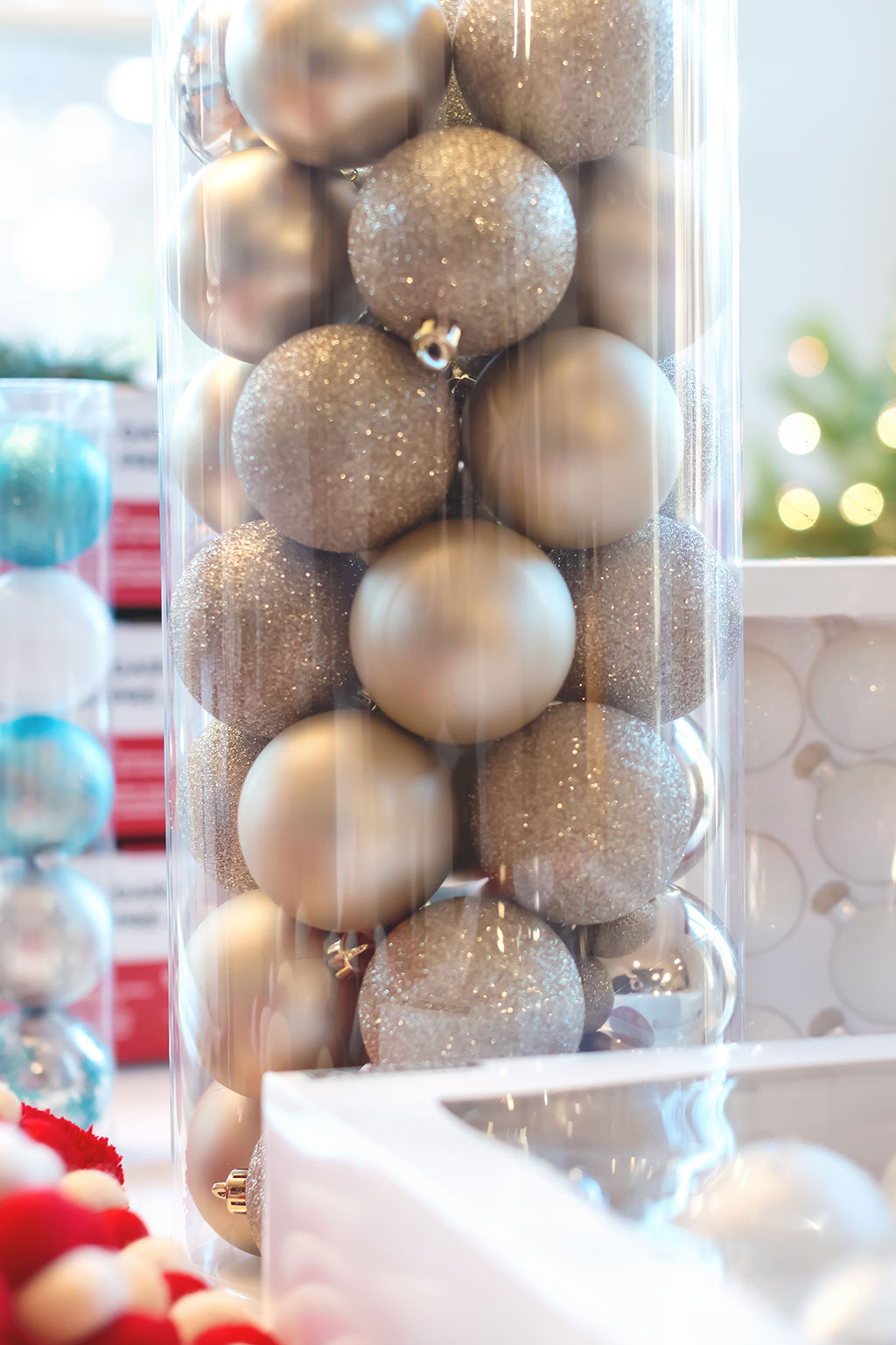 Ornaments being stored