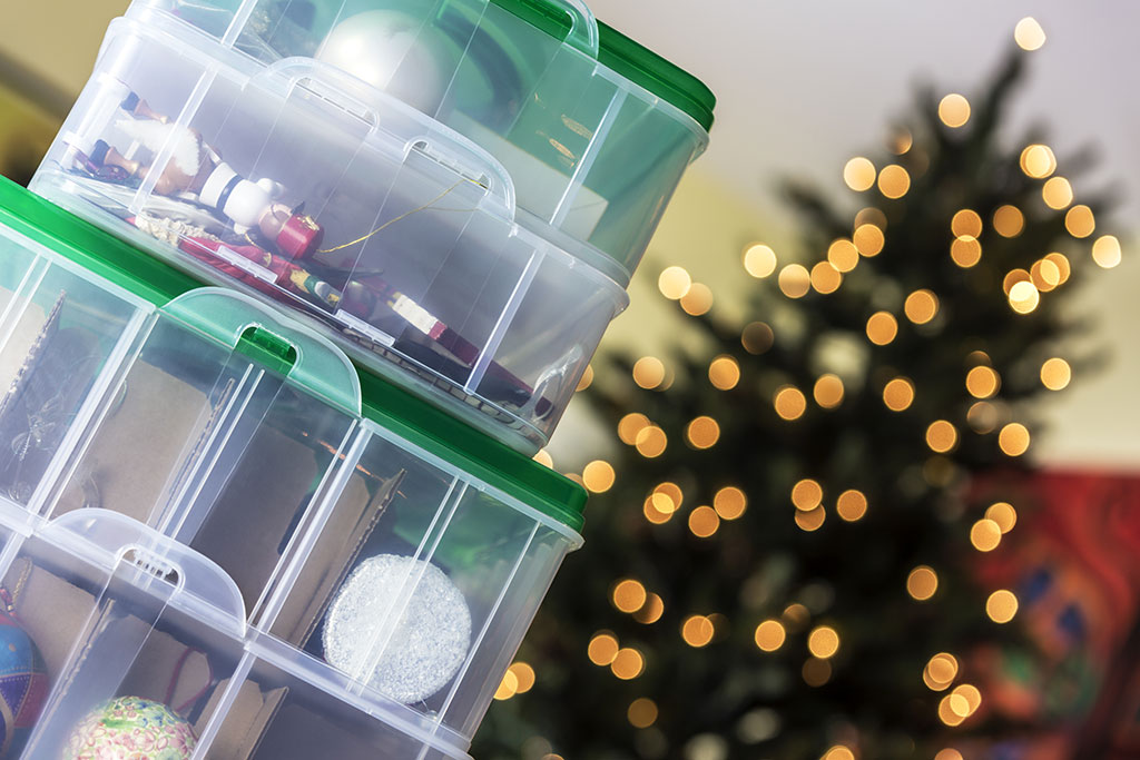 Ornaments being stored