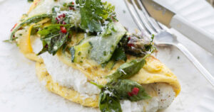 Summer Squash Omelet with Ricotta