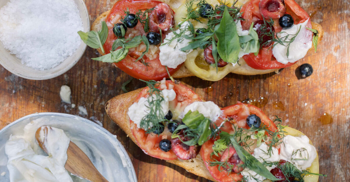 Heirloom Tomato Toasts