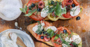 Heirloom Tomato Toasts