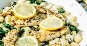 Creamy Lemon Garlic Chicken with Gnocchi